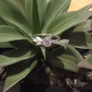 Sterling Silver Opal Ring Sz6.75